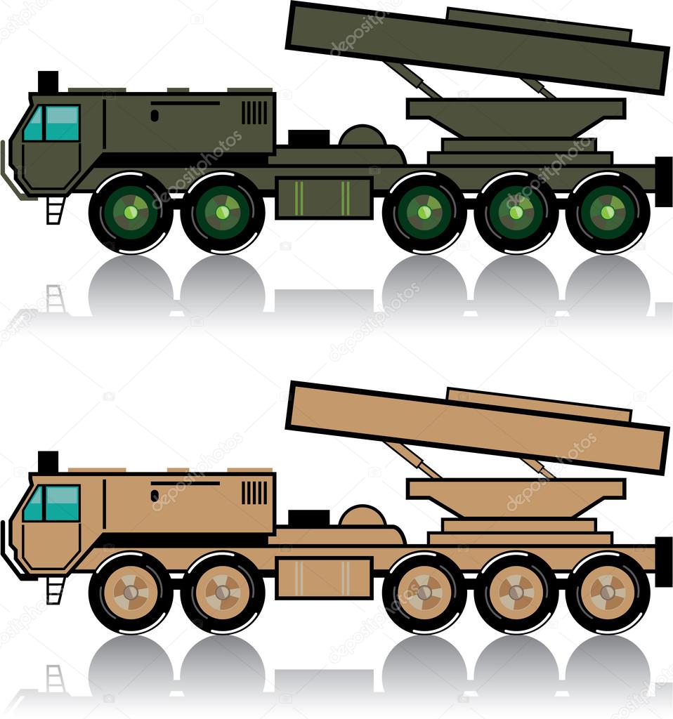 Truck rocket launcher Stock Vector by anton novik 89072460
