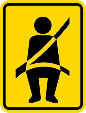 Seat belt Reminder Icon clipart