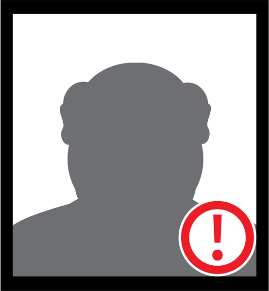 Unknown person Criminal Icon — Stock Vector