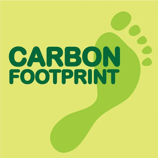 Carbon Footprint clip-art — Stock Vector