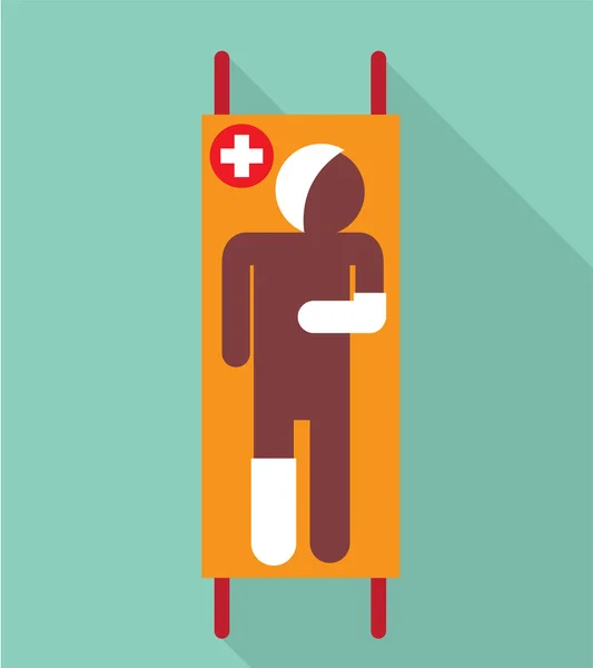 Emergency stretcher Vector Illustration — Stock Vector