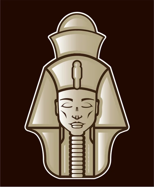 Původní pharaoh egyptských vládců vektorové ilustrace — Stockový vektor