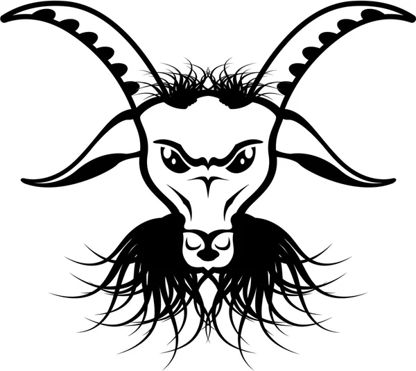 Cabra Satanás Diablo Maligno Vector — Vector de stock