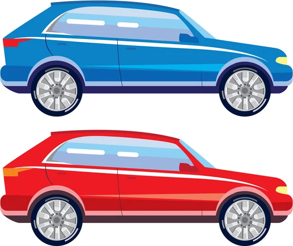 Stylized Crossover SUV vector art — Stock Vector