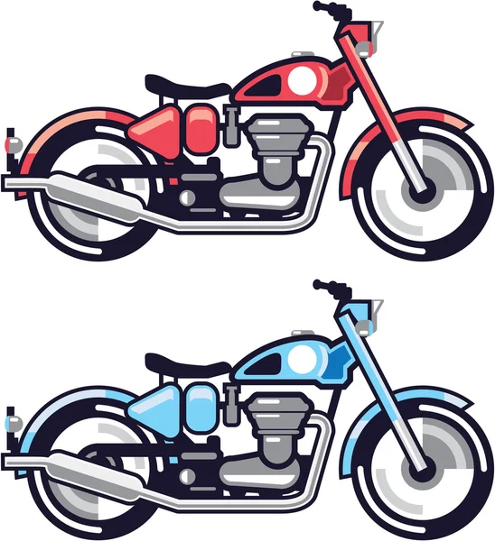老式摩托车程式化的矢量 — 图库矢量图片
