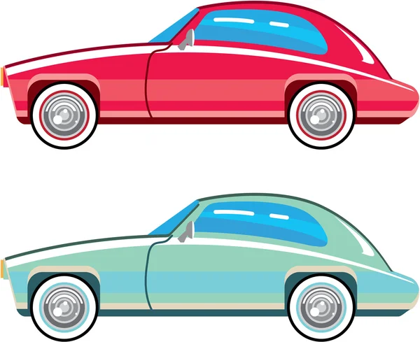 Antiguo coche Coupe de moda — Vector de stock