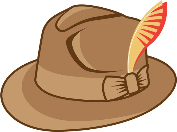 Sombrero Vector color bronceado — Vector de stock