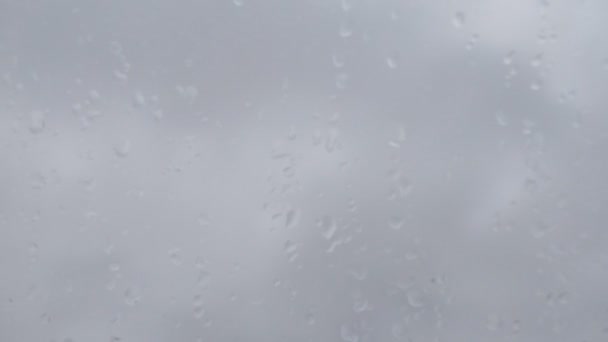 Gocce di pioggia sulla finestra — Video Stock