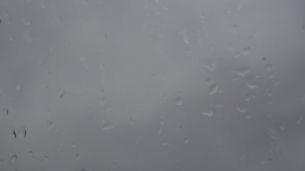 Краплі дощу на вікні — стокове відео
