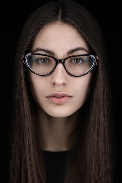 Natural brunette beauty — Stock Photo, Image