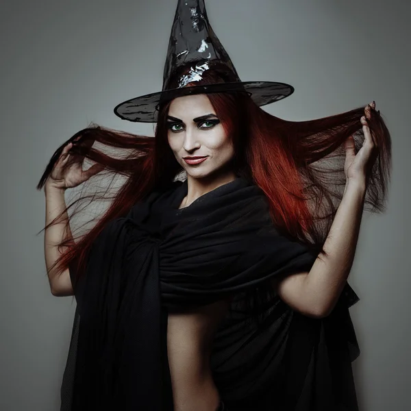 赤毛の魔女 — ストック写真