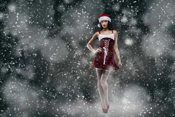 Santa girl fantasy — Stock Photo, Image