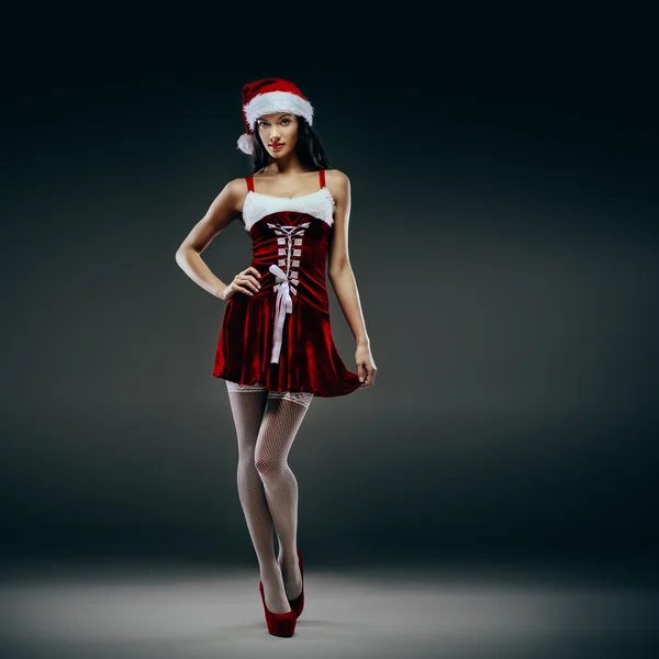 Santa meisje fantasie — Stockfoto