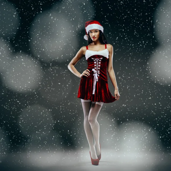 Santa girl fantasy — Stock Photo, Image