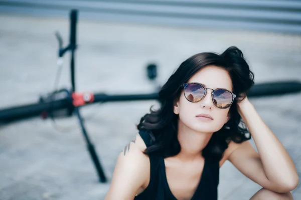 Biker girl — Stock Photo, Image