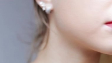 Kız closeup gülümse