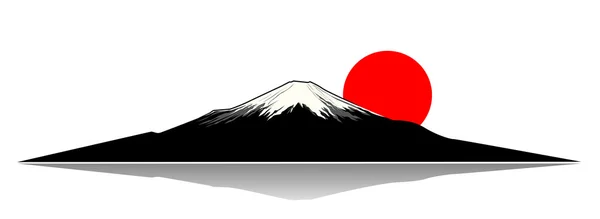 Mount Fuji.Silhouette.