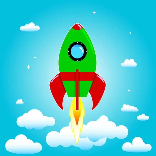 Launch rocket — Stockový vektor