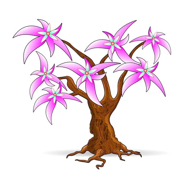 Árbol de hadas — Vector de stock