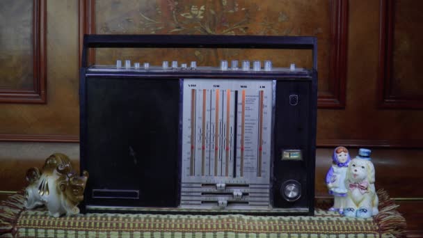 Radio retrò del secolo scorso — Video Stock