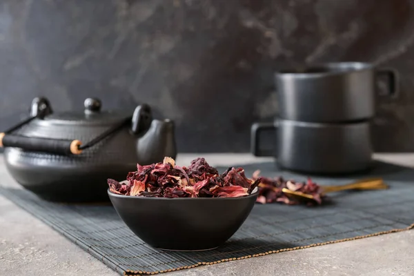 Composition Hibiscus Tea Table — Stock Photo, Image