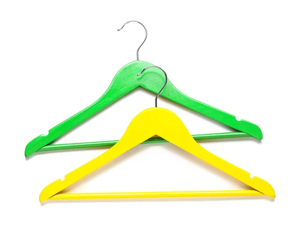 Clothes Hangers White Background — Stock Photo, Image