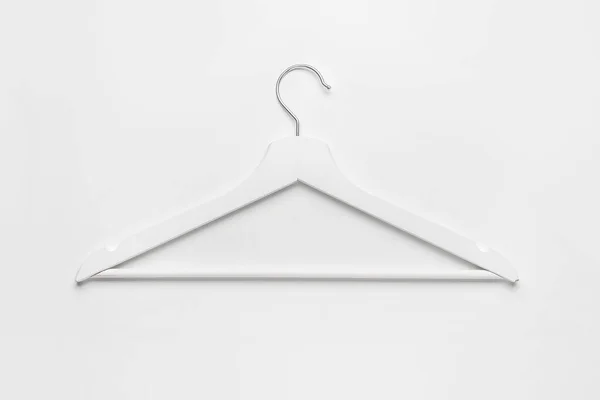 Kleding Hanger Witte Achtergrond — Stockfoto