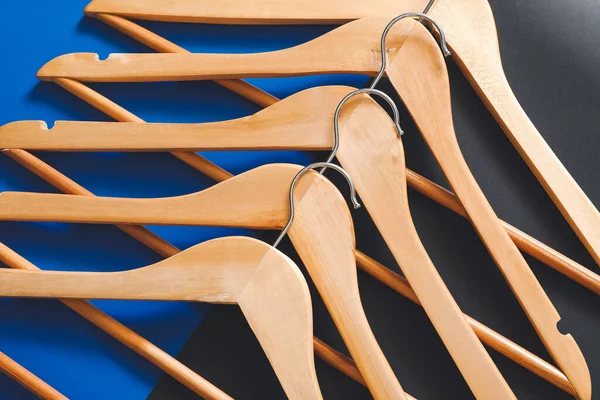 Clothes Hangers Dark Background — Stock Photo, Image
