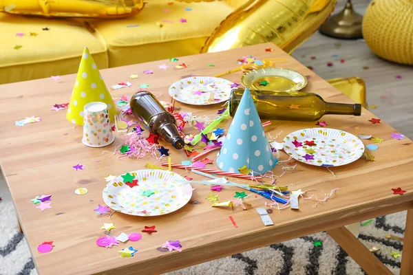 Messy Room Party Celebration — Stock Photo, Image