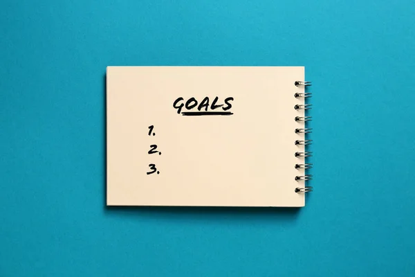 Cuaderno Con Lista Tareas Vacías Para 2021 Años Sobre Fondo — Foto de Stock