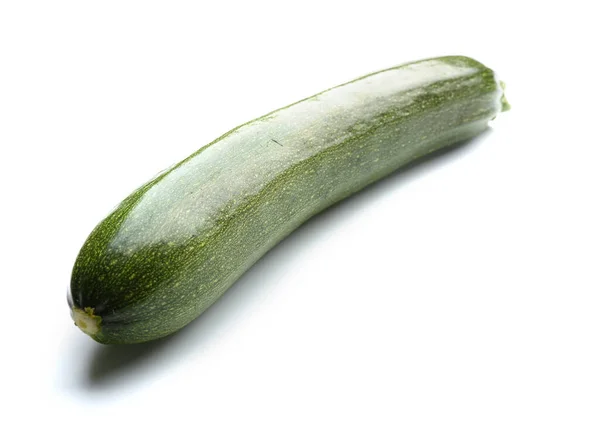 Frischer Zucchini Kürbis Auf Weißem Hintergrund — Stockfoto