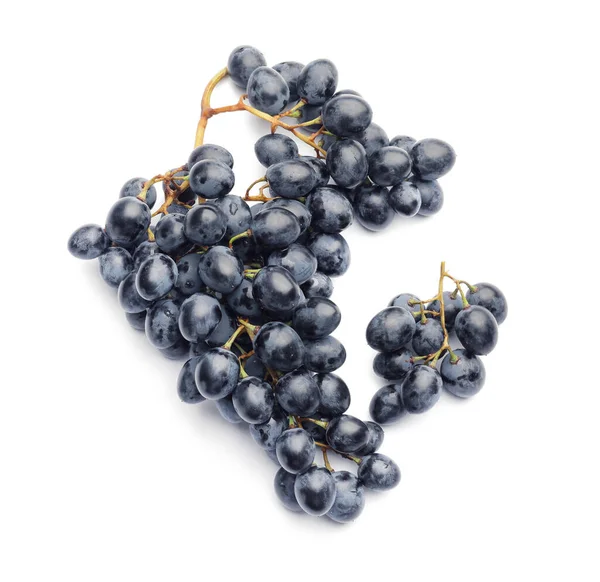 Sweet Ripe Grapes White Background — Stock Photo, Image