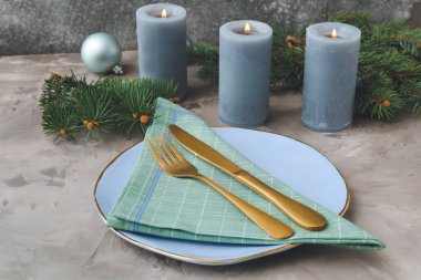 Noel kutlaması için güzel bir masa.