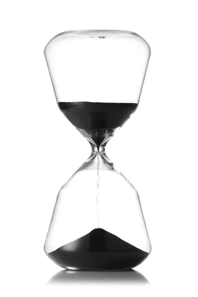 Годинник Білому Тлі Концепція Управління Часом — стокове фото