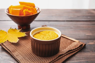 Masada lezzetli balkabağı pudingi