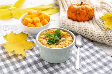 Masada lezzetli balkabağı pudingi