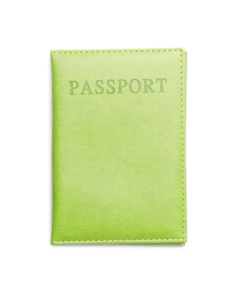 Ένα Διαβατήριο Λευκό Φόντο — Φωτογραφία Αρχείου
