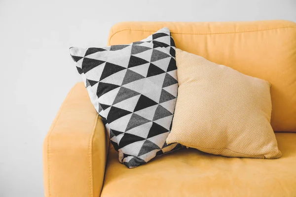 Stylish Armchair Pillows Room — Stock Photo, Image