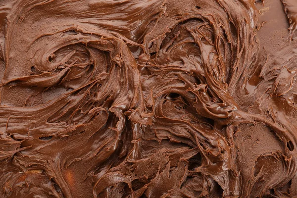 甜融化的巧克力为背景 — 图库照片