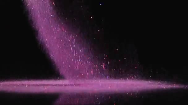 深色底色上的彩霞倾泻 — 图库视频影像