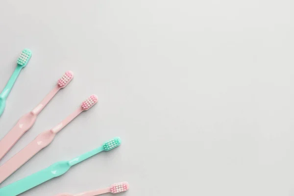 Toothbrushes Light Background — Stock Photo, Image