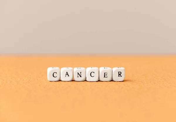 Parola Cancro Sfondo Colori — Foto Stock