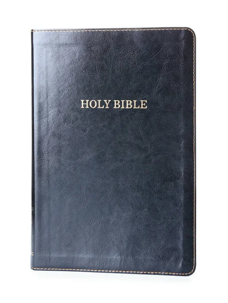 关于白人背景的圣经 — 图库照片