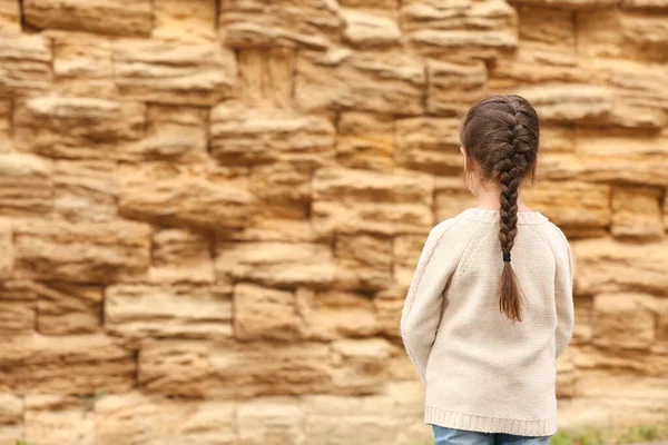 Little Girl Wailing Wall — Stock Photo, Image