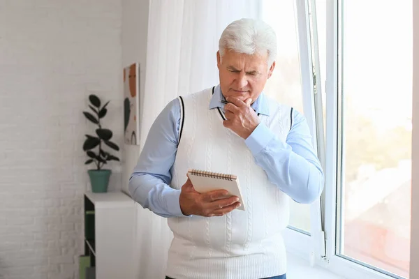 Senior Male Psychologist Window Office — Stock Photo, Image