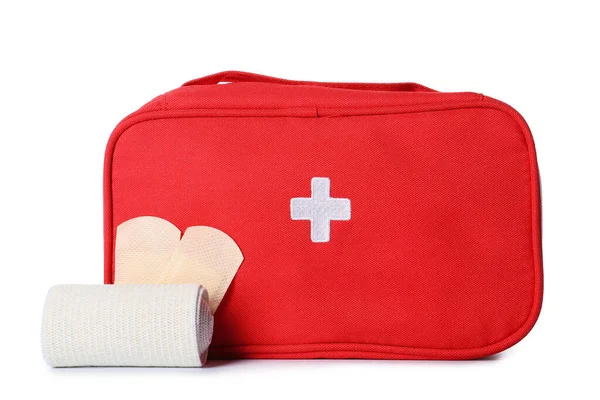 First Aid Kit White Background — Stock Photo, Image