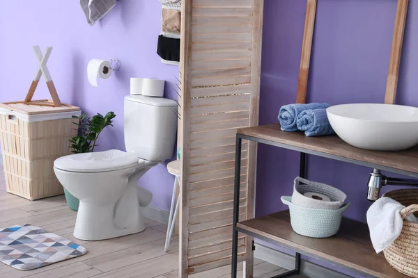 Stylish Interior Modern Restroom — Stock Photo, Image