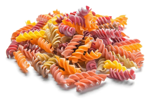 Uncooked Pasta White Background — Stock Photo, Image