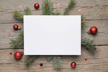 Güzel Noel tebrik kartının bir kopyası.