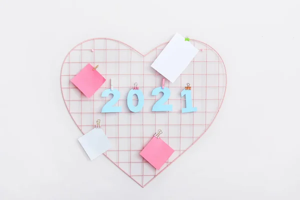 Moodboard Σχήμα 2021 Στον Τοίχο Στο Δωμάτιο — Φωτογραφία Αρχείου